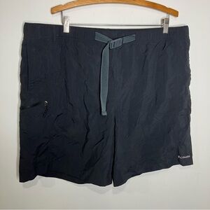 Columbia black shorts swim shorts hiking‎ shorts waist belt size XXL